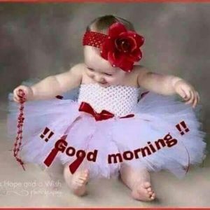 Baby Cute Doll Good Morning Kids Image Pic