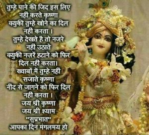 Good Morning Shri Krishna Ji