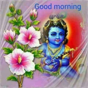 Krishna Good Morning Wallpaper