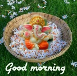 Good Morning Bhagwan Ganesha Photo Wallpaper