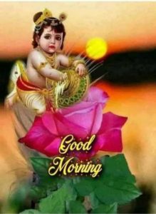 Good Morning Lord Krishna Hindu God Wallpaper