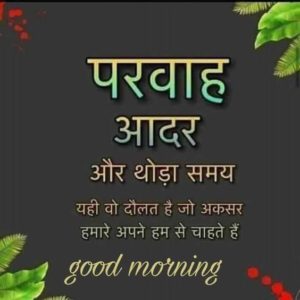Good Morning Quotes in Hindi Image Wishes Pics