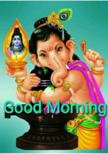 Hindu God Ganesha Good Morning Images