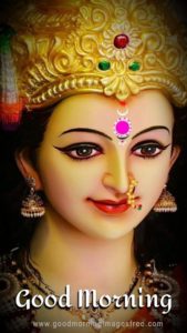 Durga Good Morning Whatsapp Image DP Picture Wallpaper
