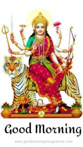 Durga Maa Navratri DP Good Morning Wishes Wallpaper Picture Whatsapp Download