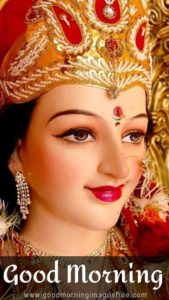Goddess Durga Maa Face Good Morning HD DP Wallpaper Sherawali Mata Gauri Jagran Durga Morning Wishes Wallpapers