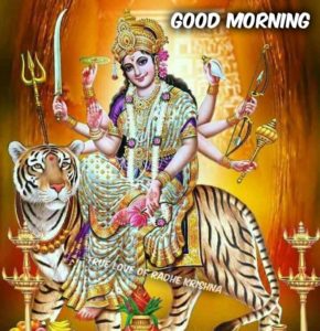 Good Morning Happy Navratri Wallpaper Mobile DP Free Image