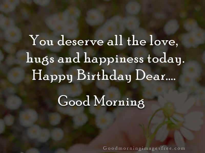 Happy Birthday Good Morning Pic and Wishes