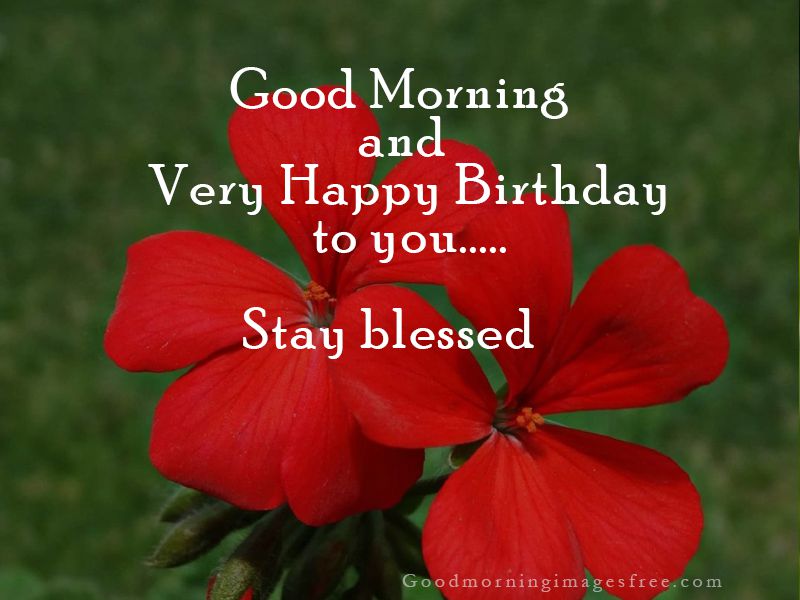 Happy Birthday Image with Good Morning Wishes