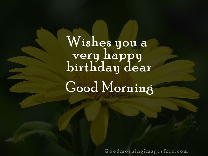 Happy Good Morning Images with Birthday Wishes
