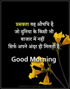 Beautiful good morning hindi quotes image
