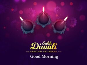 Happy Diwali Diyas Good Morning Diwali Image
